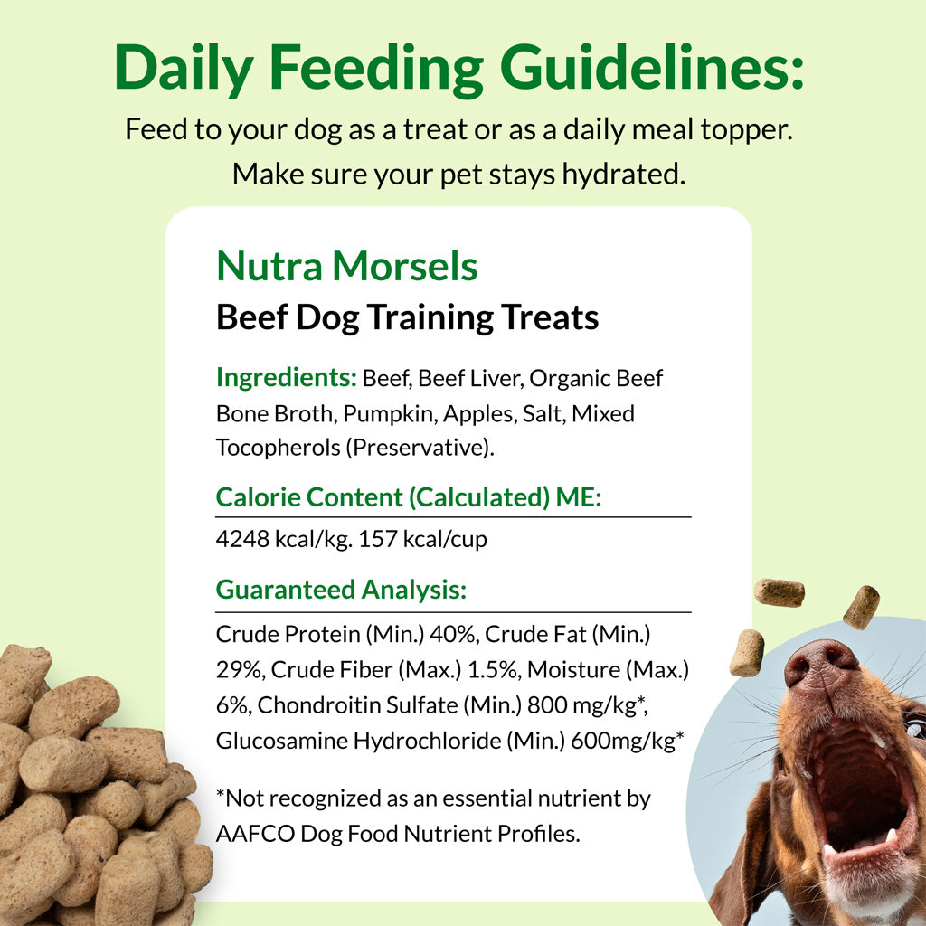 Ultimate Pet Nutrition Nutra Morsels Superfood Treat & Topper Freeze-Dried Raw Dog Treats