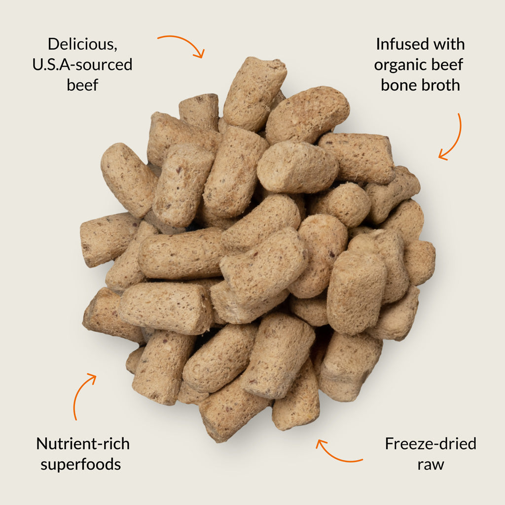 Ultimate Pet Nutrition Nutra Morsels Superfood Treat & Topper Freeze-Dried Raw Dog Treats
