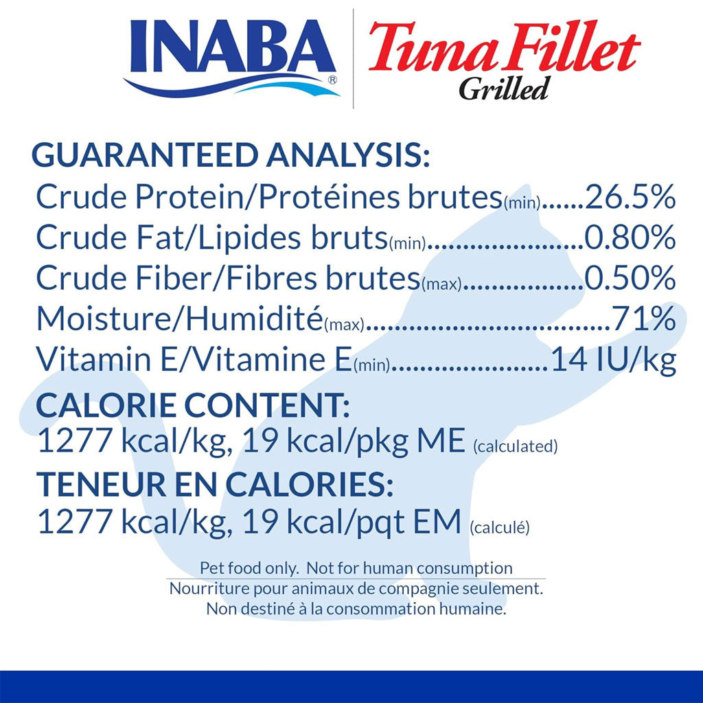 Inaba Grilled Tuna Fillet in Shrimp Flavored Broth Cat Treat, 0.52-oz