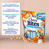 Inaba Churu Bites Chicken Recipe wraps Chicken with Cheese Dog Treats, 0.42-oz X 8 Tubes