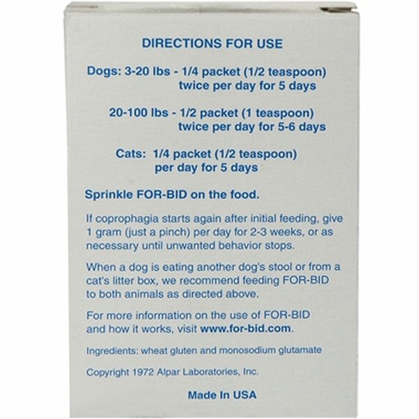 For Bid - Stool Eating Deterrent - 8 Gram packet