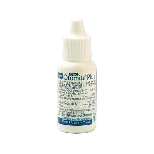 Otomite Plus - Ear Mite Treatment - 15 ml.