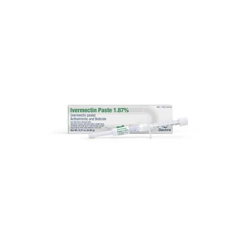 Ivermectin Paste - 6.08 gram size - This may be substituted with Dechra or Durvet Brands due to availability