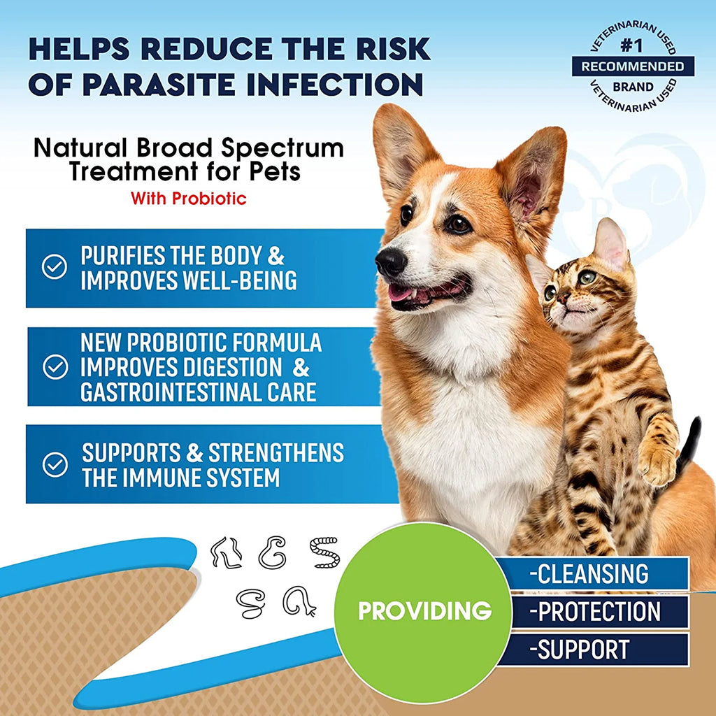 Beloved Pets Dewo with Probiotics Natural Intestinal Defense for Cats & Dogs (2 oz)