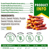 Beloved Pets Double Sweet Potato Wrapped with Duck Dog Treats, 10.6-oz