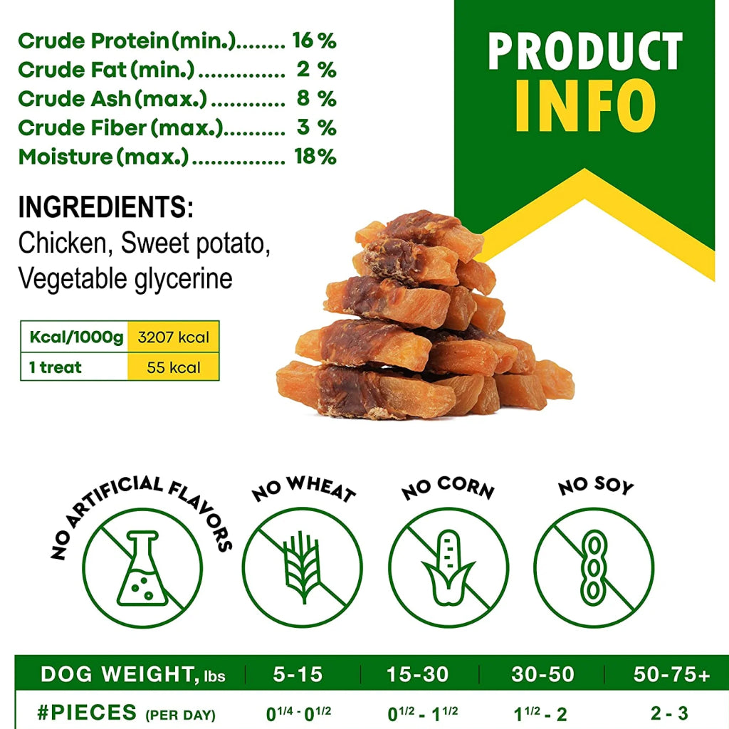 Beloved Pets Sweet Potato Wrapped with Chicken Natural Dog Treats (10.6 oz)