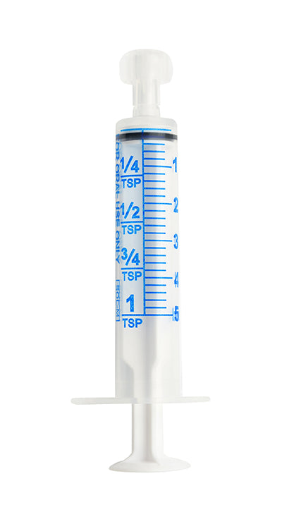 SOL-M Feeding Syringe with Cap - "O" Ring plunger - 5 cc.