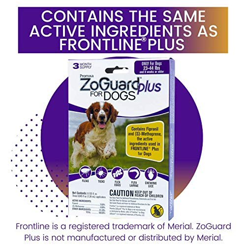 ZoGuard Plus for Dogs - Medium 23 - 44 lb. - 3 applications