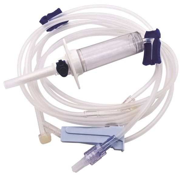 VetOne IV Admin. Set, 10 DPM w/ 2 Injection Sites, Clamp and Rotating Luer, 103"