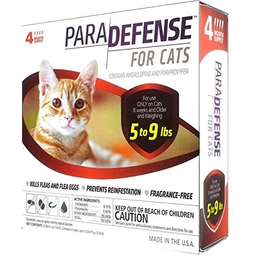 Para Defense Topical Solution for Cats - 5 - 9 lb. - 4 applications