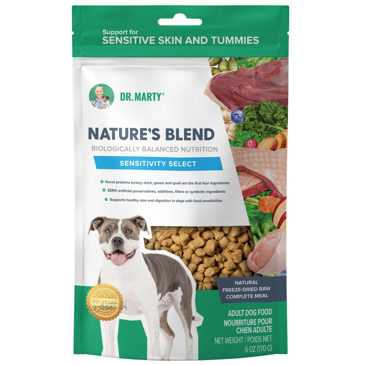 Dr. Marty Nature's Blend Sensitivity Select Freeze Dried Raw Dog Food