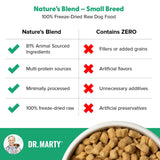 Dr. Marty Nature's Blend Small Breed Freeze Dried Raw Dog Food