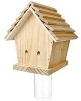Durable Outdoor Carpenter Bee Trap - Pine Wood, Eco-Friendly, Hanging or Mounting, Multiple Styles