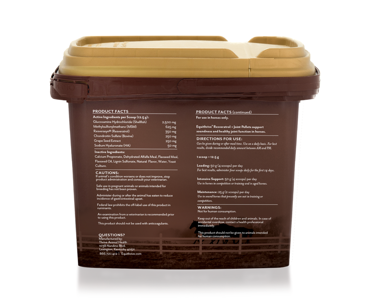 Equithrive Resveratrol + Joint Pellets for Horses