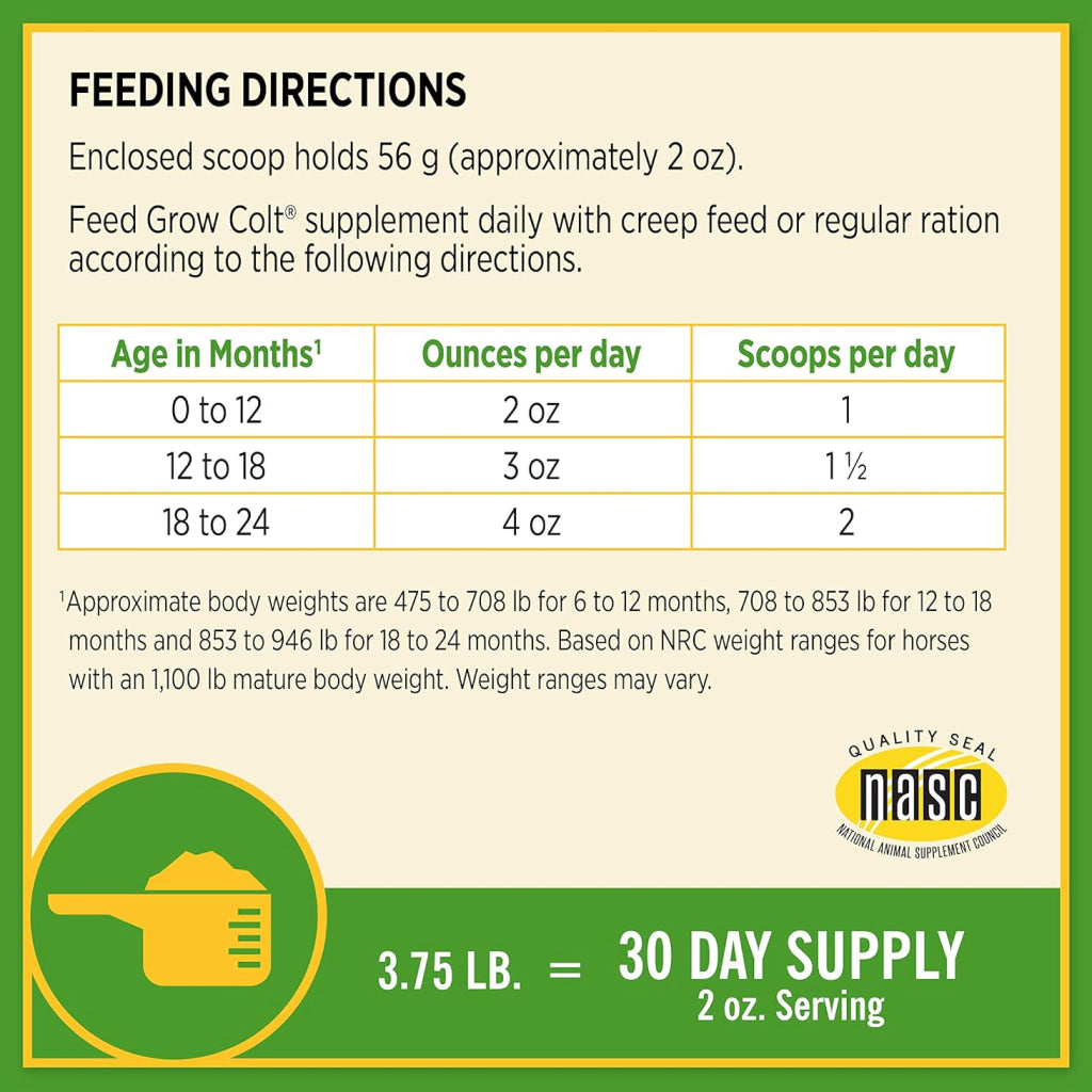 Farnam Grow Colt Growth & Development Horse Supplement
