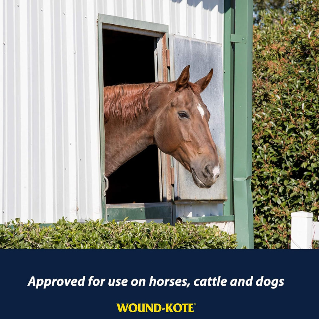 Farnam Wound Kote Blue Lotion Spray Wound Dressing For Horses & Dogs (7 oz)