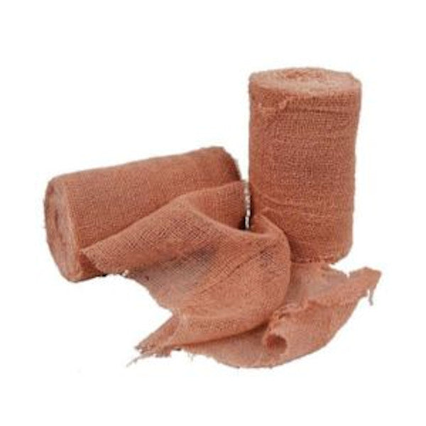 Brown Cling Gauze Roll – Available in 3 Inch x 5 Yard & 6 Inch x 5 Yard – Bag of 12 Rolls