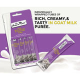 Fussie Cat Tuna with Chicken in Goat Milk Puree Lickable Cat Treats, 0.5-oz x 4-tubes