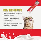 Fussie Cat Tuna with Salmon in Goat Milk Puree Lickable Cat Treats, 0.5-oz x 4-tubes