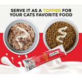 Fussie Cat Tuna with Salmon in Goat Milk Puree Lickable Cat Treats, 0.5-oz x 4-tubes