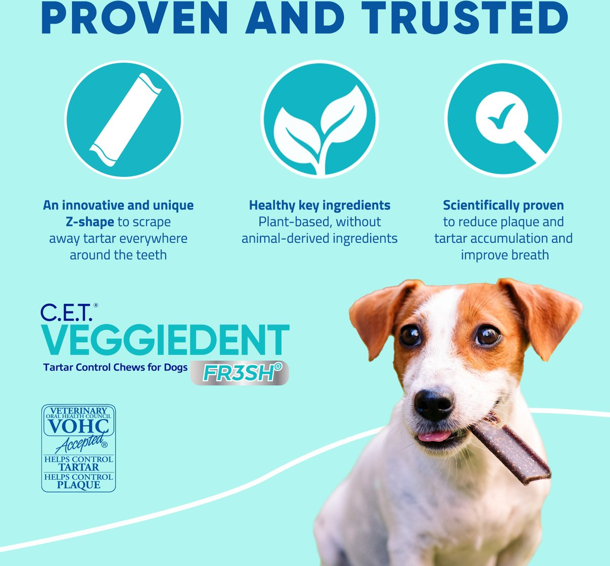 C.E.T. VeggieDent Fr3sh for Extra Small Dogs Under 11 lbs
