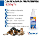 Oratene Breath Freshener for Dogs & Cats (4oz)