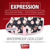 Jeffers Expression 600D Waterproof Ripstop Dog Coat, 240 Grams