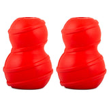 Jeffers Red Classic Stuffable Fetch & Chew Natural Rubber Treat Dispensing Dental Dog Toy