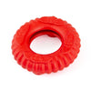 Jeffers Red Virgo Tugger Natural Rubber Dog Dental Chew Toy for Interactive or Solo Play