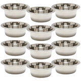 Jeffers Standard-Weight Stainless Steel Food & Water Pet Bowls