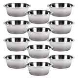 Jeffers Standard-Weight Stainless Steel Food & Water Pet Bowls