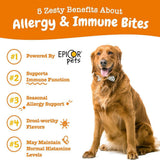 Zesty Paws Allergy & Immune Bites Lamb Flavored Chews for Dogs (90 ct)