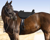 Mustang English Soft Ride Bareback Saddle, Black