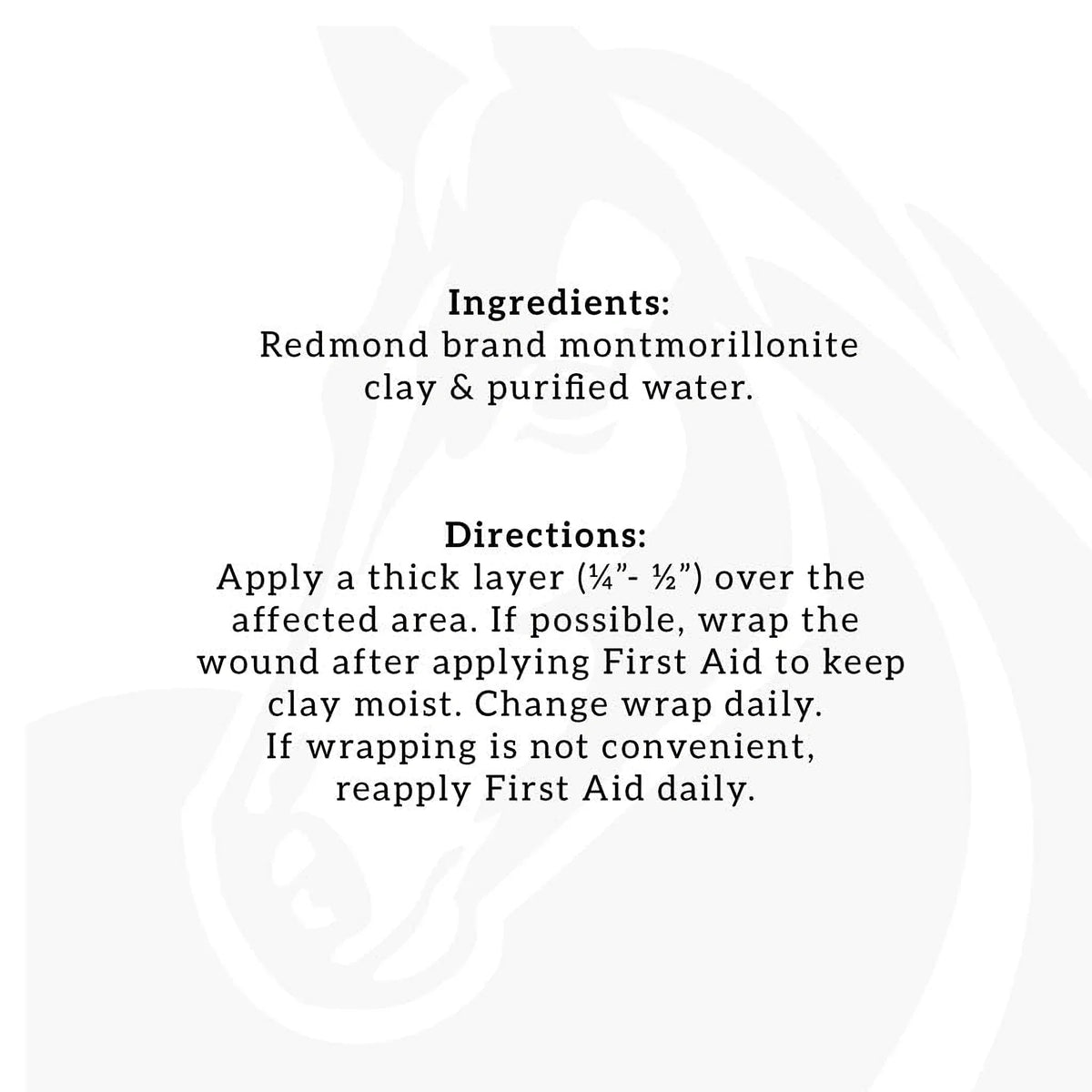 Redmond First Aid All Natural Hydrated Clay for Horses (8 oz)