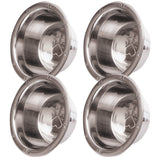 Jeffers Stainless Steel Embossed Wide-Lip Food & Water Pet Bowls