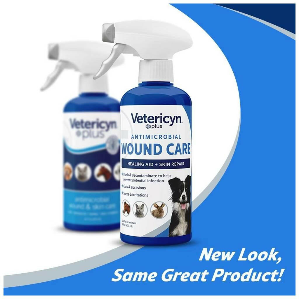 Vetericyn Plus Antimicrobial Wound & Skin Care Spray for Dogs, Cats, Horses & Small Animals