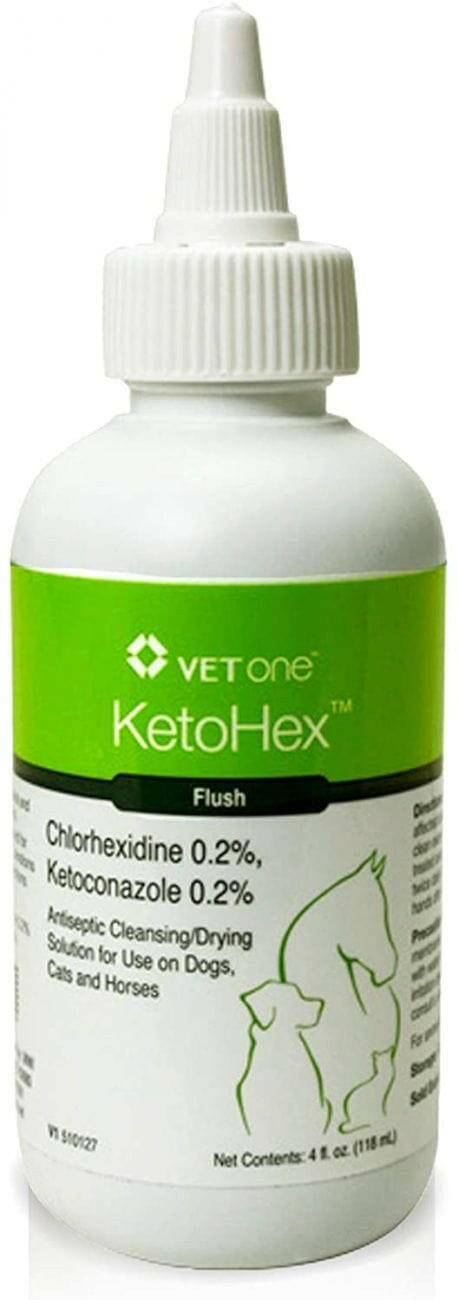 VetOne KetoHex Flush for Dogs, Cats & Horses, 4 fl oz