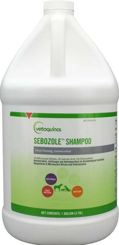 Vetoquinol Sebozole Medicated Shampoo for Dogs, Cats & Horses