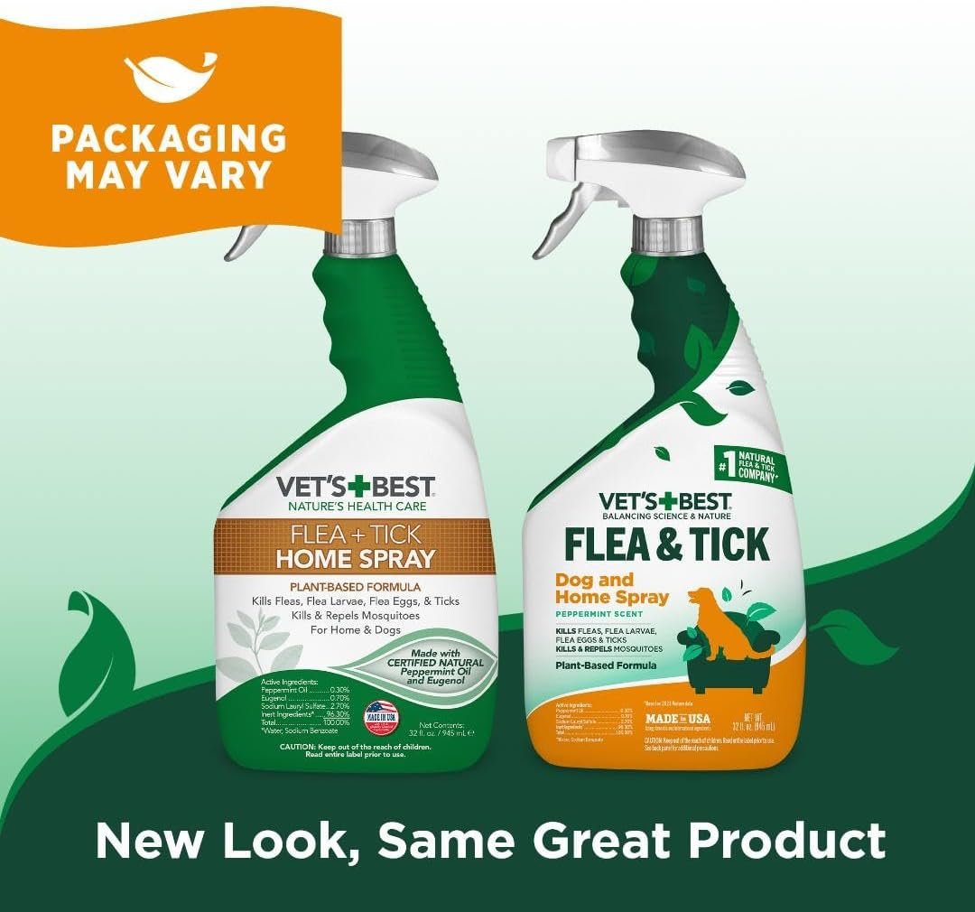 Vet's Best Natural Flea & Tick Dog & Home Spray (32 oz)