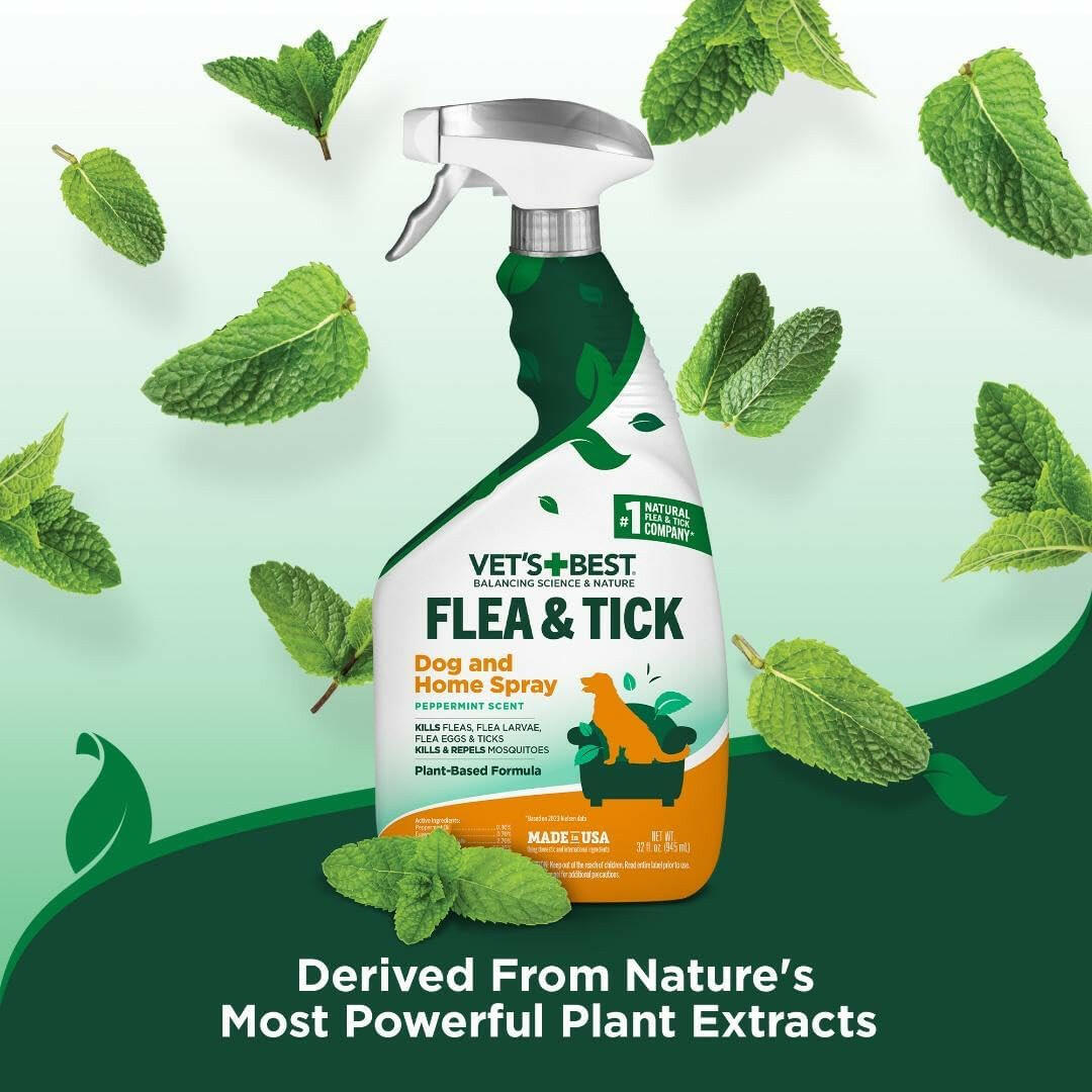Vet's Best Natural Flea & Tick Dog & Home Spray (32 oz)
