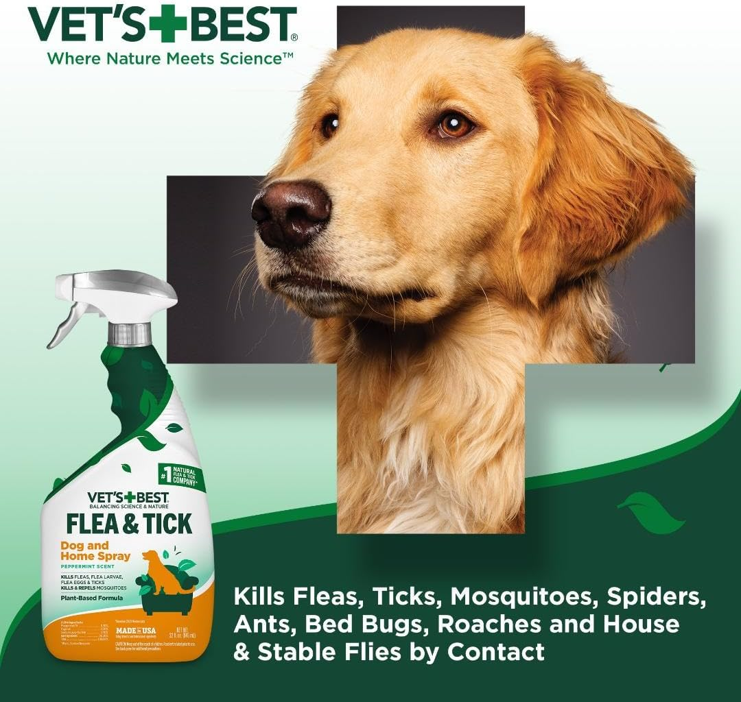 Vet's Best Natural Flea & Tick Dog & Home Spray (32 oz)