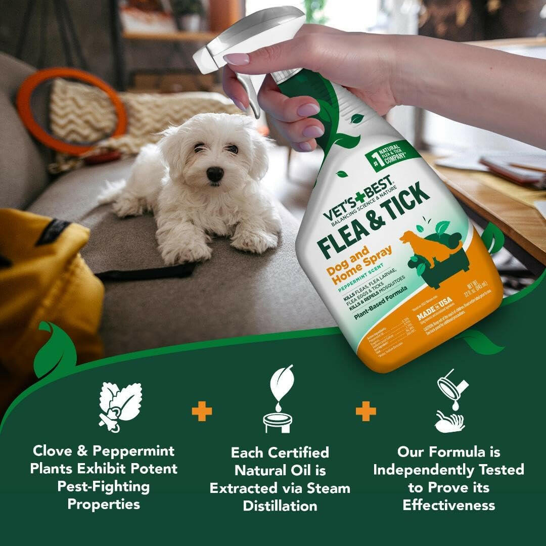 Vet's Best Natural Flea & Tick Dog & Home Spray (32 oz)