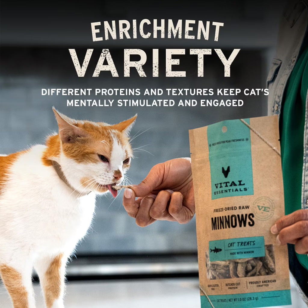 Vital Essentials Freeze-Dried Duck Liver Treats for Cats, 0.9-oz