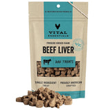 Vital Essentials Freeze-Dried Raw Beef Liver Treats For Dogs
