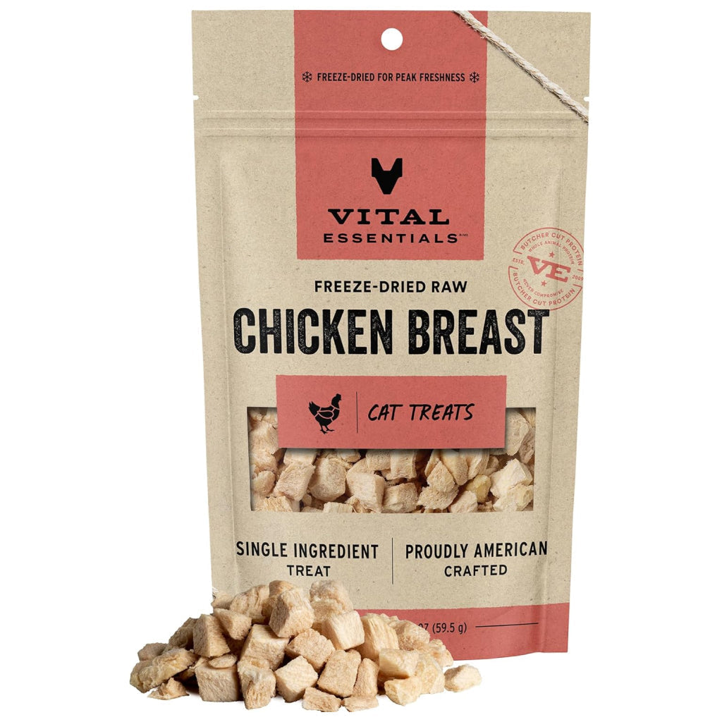 Vital EssentialsFreeze-Dried Raw Chicken Breast Treats For Cats
