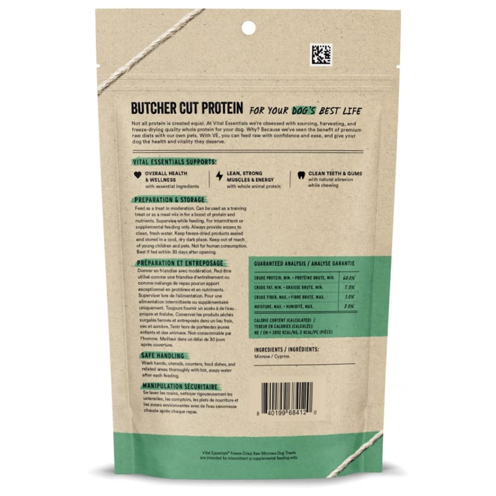 Vital Essentials Freeze-Dried Raw Minnows Treats For Dogs