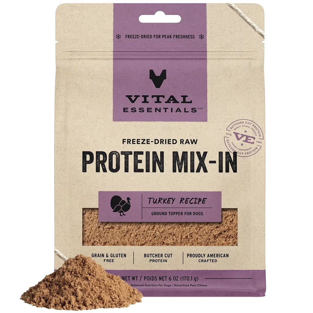 Vital Essentials Freeze-Dried Raw Protein Mix-In Ground Topper for Dogs