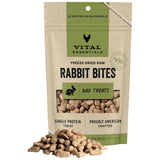 Vital Essentials Freeze-Dried Raw Rabbit Bites Treats For Dogs