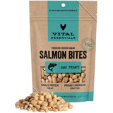 Vital Essentials Freeze-Dried Raw Salmon Bites Treats for Dogs, 5-oz
