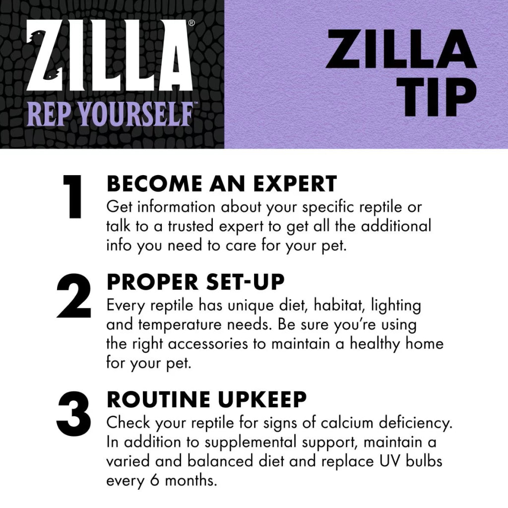 Zilla Food Calcium Supplement Spray For Reptile (8 oz)